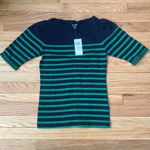 Ralph Lauren green and navy shirt